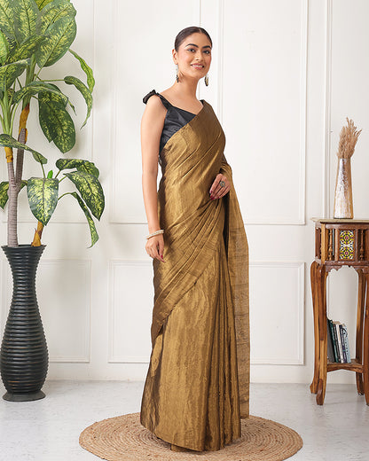 Suvarna Chanderi Silk Tissue Saree with Unstiched Blouse