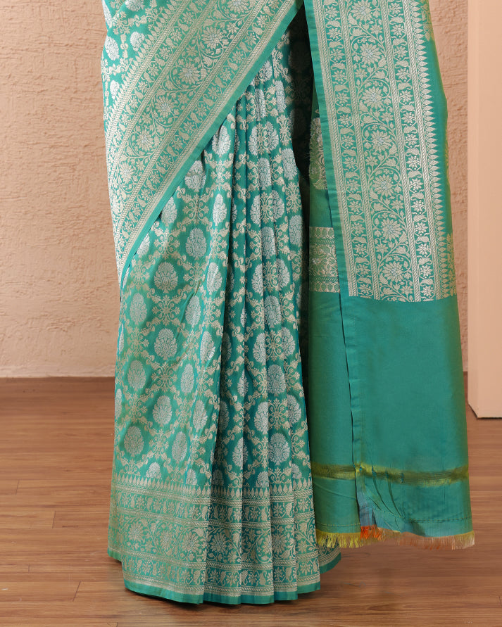 Bahara Katan Silk Banarasi Saree with Unstiched Blouse