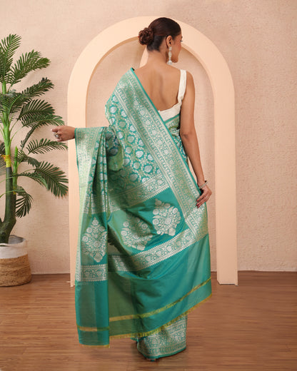 Bahara Katan Silk Banarasi Saree with Unstiched Blouse