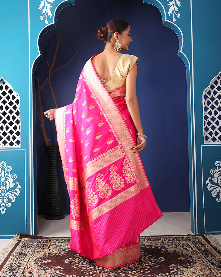 Taruni Katan Silk Banarasi Saree with Unstiched Blouse