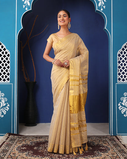 Swarna Bengal Tissue Silk Saree with Unstiched blouse