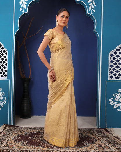 Swarna Bengal Tissue Silk Saree with Unstiched blouse