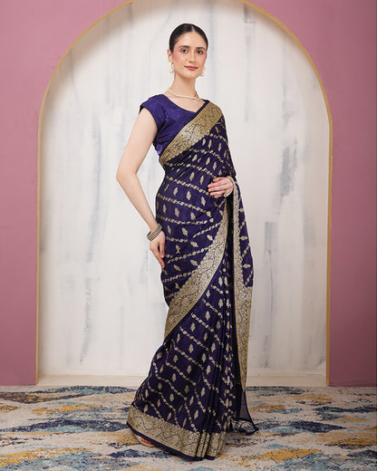 Neelam Georgette Silk Banarasi Saree with Unstiched Blouse